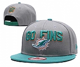 Dolphins Go Fins Gray Adjustable Hat GS,baseball caps,new era cap wholesale,wholesale hats